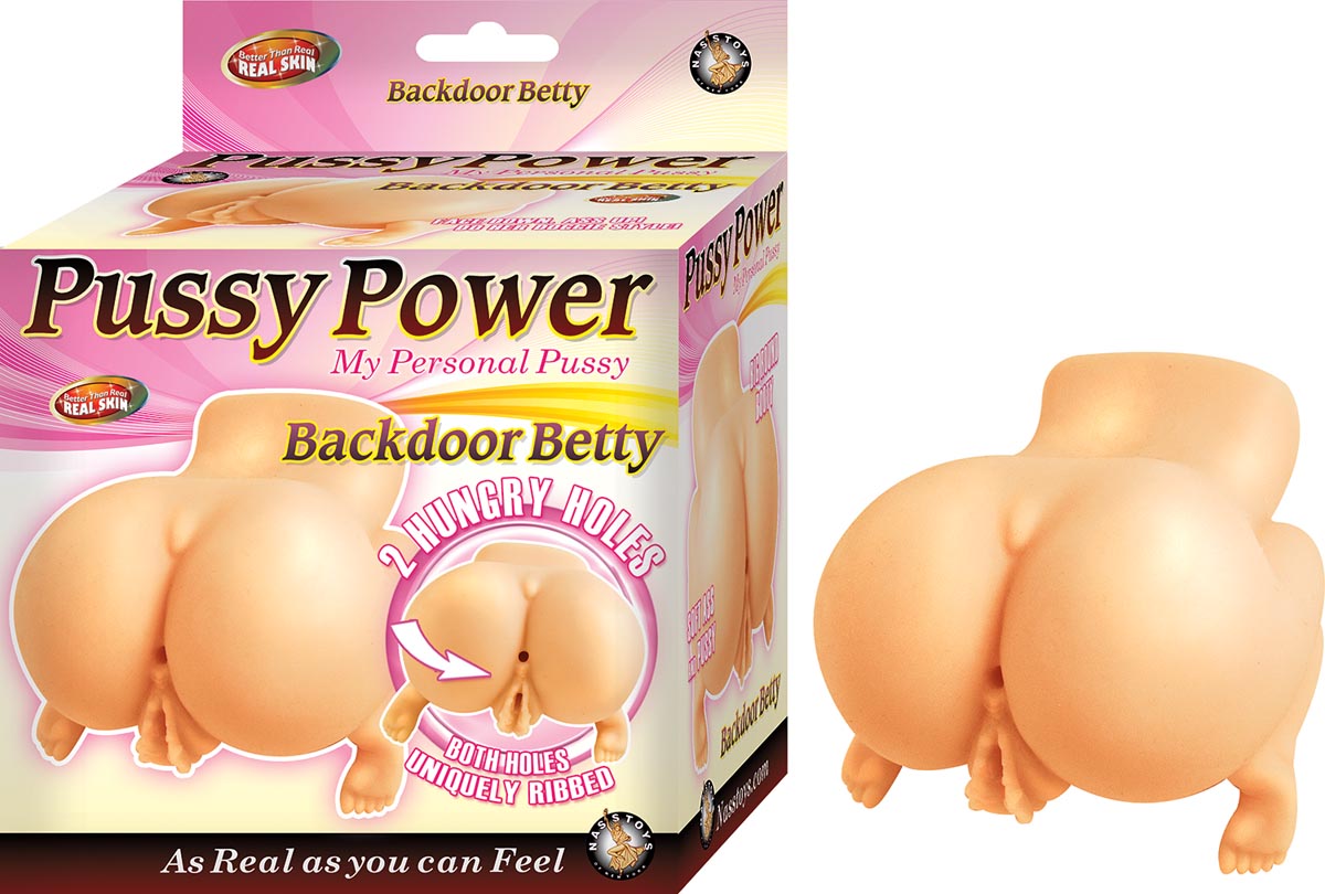 Pussy power real skin backdoor betty masturbator